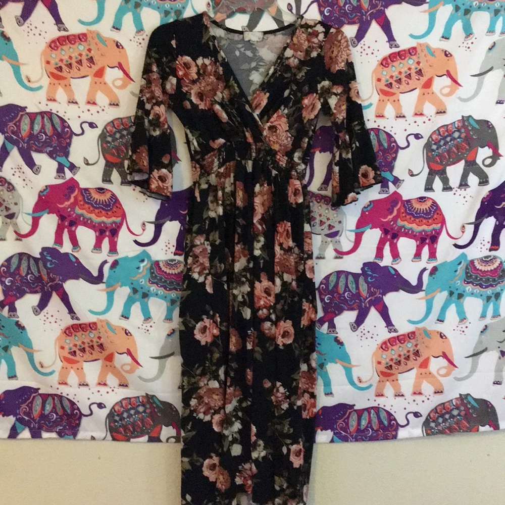 Floral maxi dress